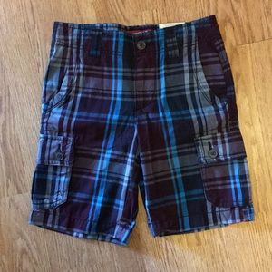 Arizona Jean Co. Boy Plaid Cargo Short